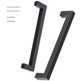 10 Pack Cabinet Pulls, 6.3in / 160mm Center to Center Slim Square Kitchen Cabinet Drawer