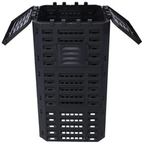 Garden Composter Bin Made From Recycled Plastic - 132 Gallons - 500Liter Large Compost Bin - Create Fertile Soil With Easy Assembly, Lightweight, (Option: defaulttitle)
