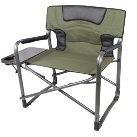 Folding Padded Adult Director Camping Chair (Color: green)